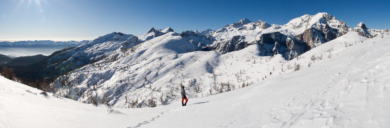 Voyage à la neige : Alpes du Nord : Alpages des Bauges en raquettes