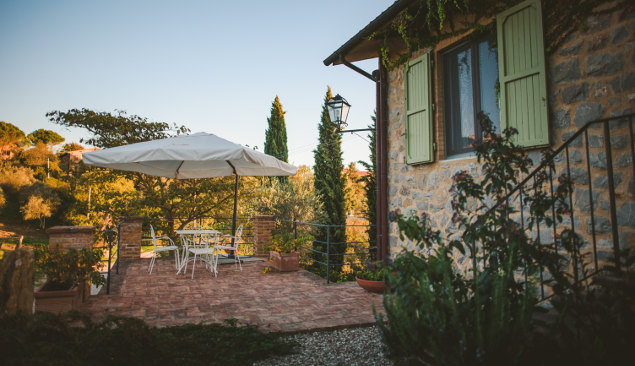 Terrasse en Toscane