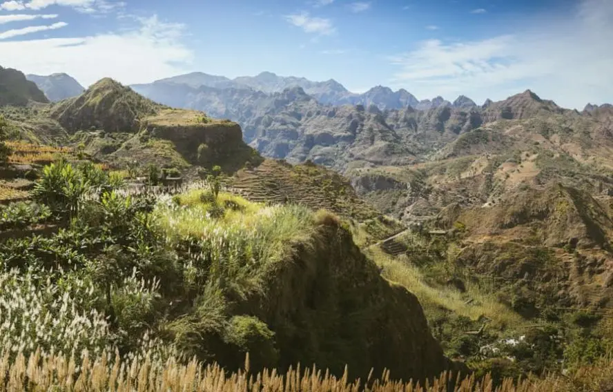Les montagnes de Ribeira Grande à Santo Antao