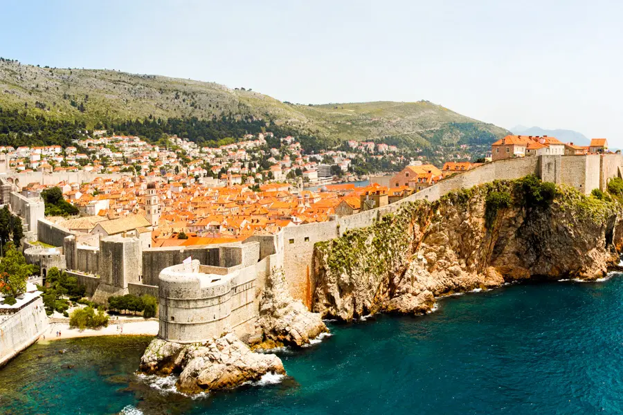 Vue sur la ville de Dubrovnik