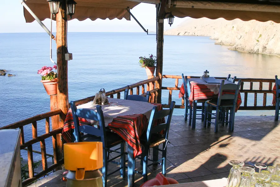 Moment de pause à Chania