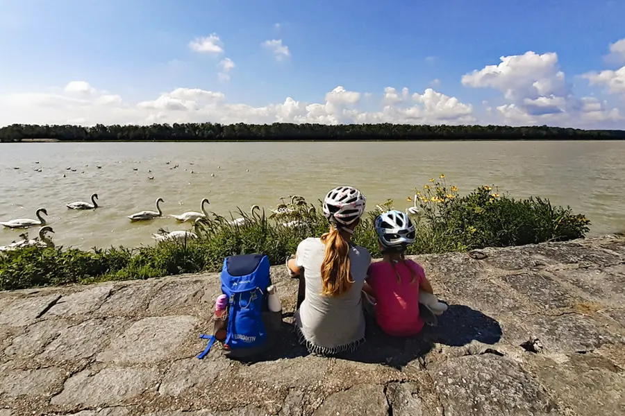 Image De Linz à Vienne à vélo, Danube en famille