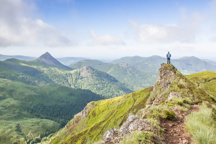 Panorama sur les paysages du Cantal