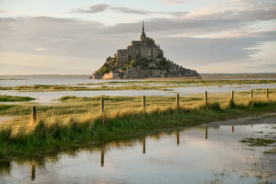 Arrivée au Mont Saint-Michel