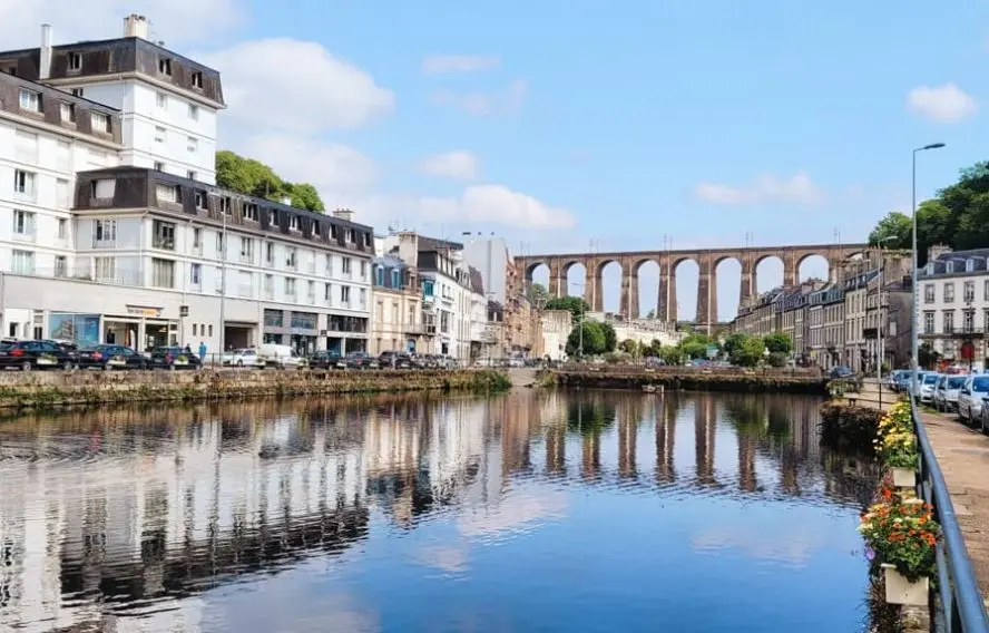 La ville de Morlaix en Bretagne