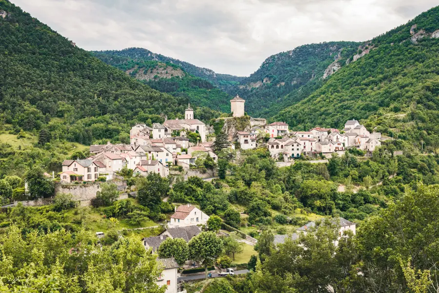 Arrivée dans les Gorges du Tarn