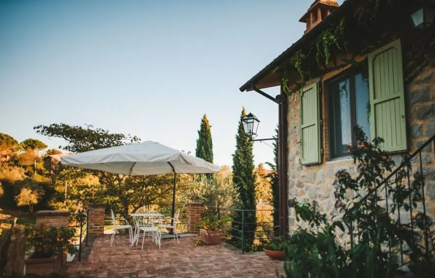 Terrasse de charme de notre hébergement nature