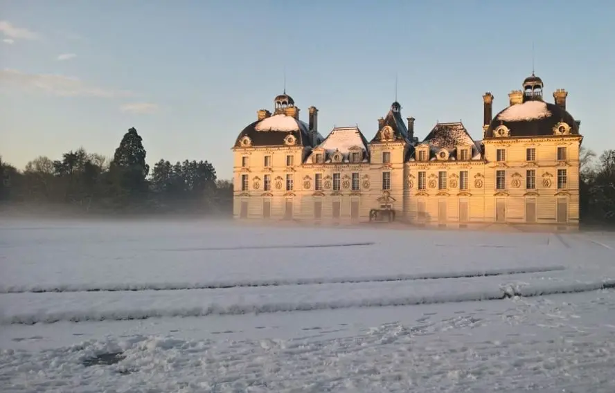Château de Cheverny sous la neige