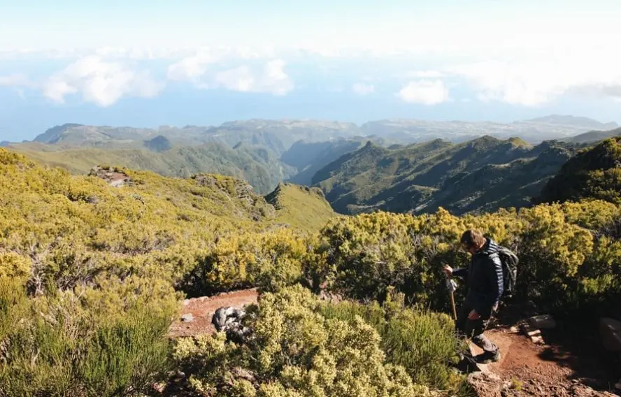 Chemin des crêtes entre le pico Ariero et le pico Ruivo