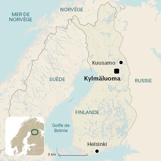 carte du voyage Finlande, plaisirs d'hiver