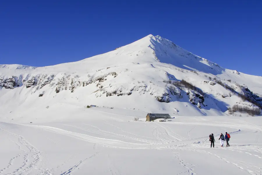 Volcan du Cantal à raquettes
