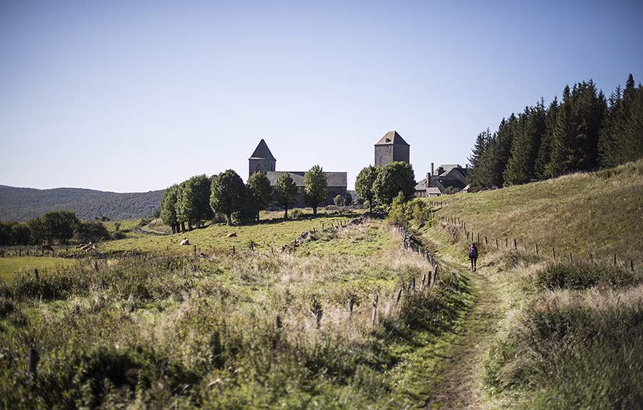 Dans l'Aubrac, sur les chemins de Compostelle