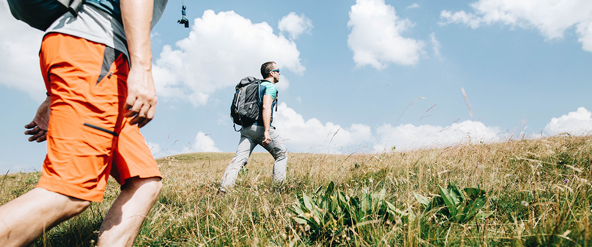 Randonneurs en Auvergne