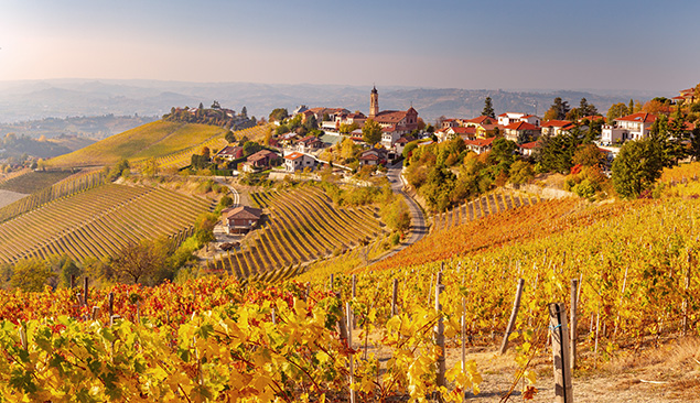 Paysage automnal en Toscane en Italie