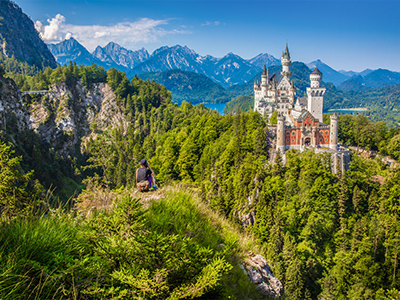 Chateau en Baviere randonnee en Allemagne