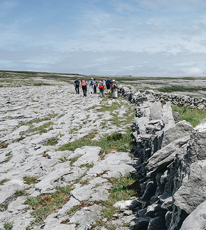 Randonneurs en Irlande