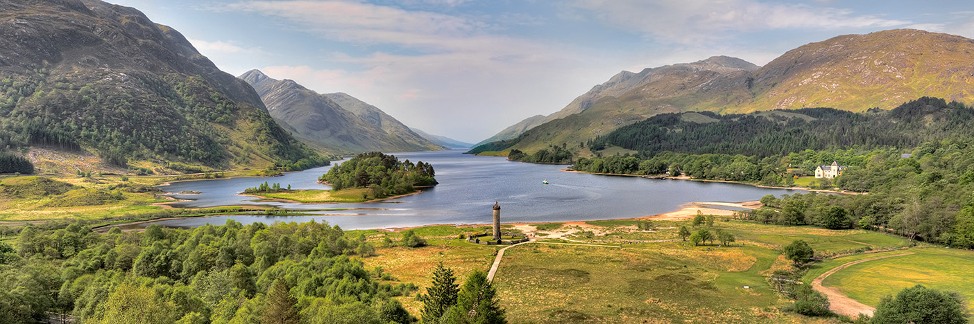 Panorama sur les lochs écossais