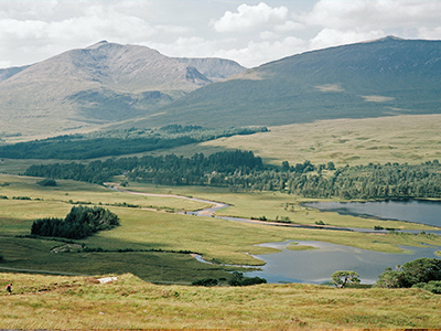 Paysages et lochs sur la West Highland Way en Écosse