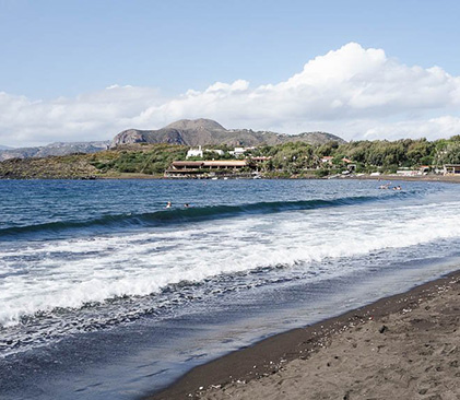 Plage Vulcano des îles eoliennes