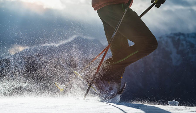 Randonner à raquettes en hiver