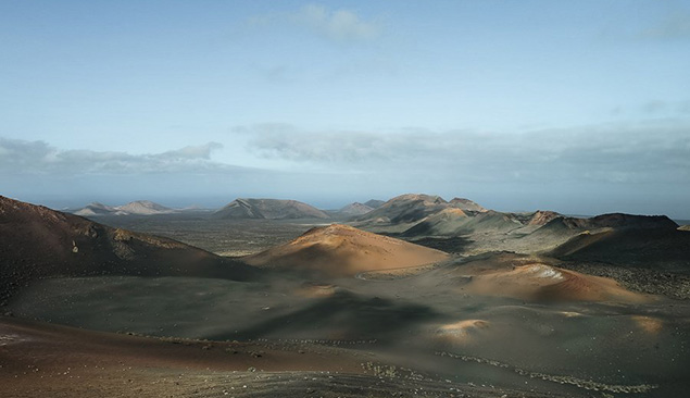 paysage volcanique de lanzarotte