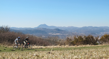 vtt dans la chaine des puys