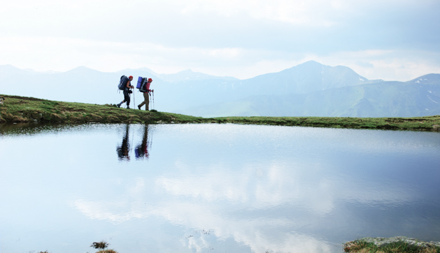 randonneurs en montagne