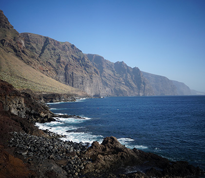 falaises en bord de mer à Madère