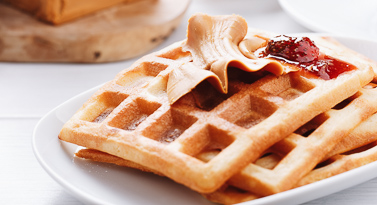 gaufre norvégienne au fromage