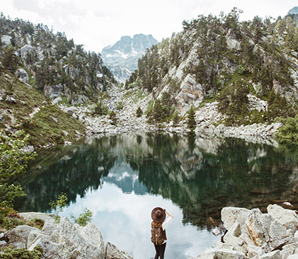 chemin dans les Pyrénées