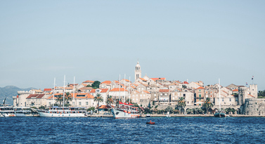 ville de Korcula en Croatie