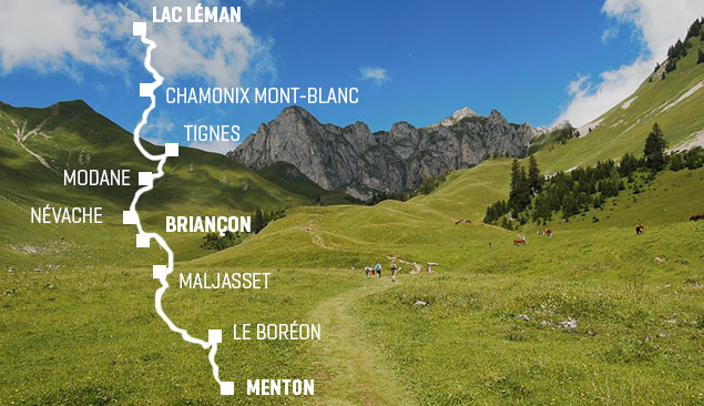 Itinéraire Grande Traversée des Alpes