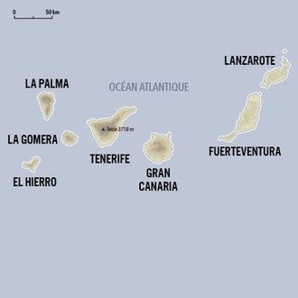 les îles canaries carte