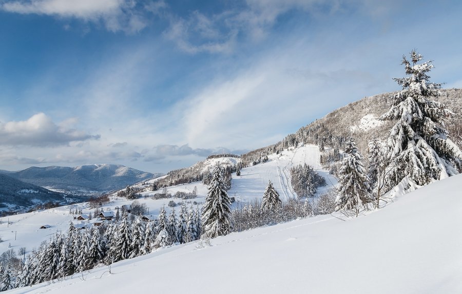 Voyage à la neige : France : Vosges, ballons, lacs et forêts à raquettes