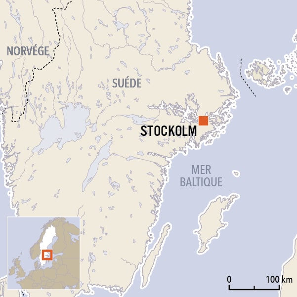 carte du voyage Suède - Archipel de Stockholm à pied et à vélo