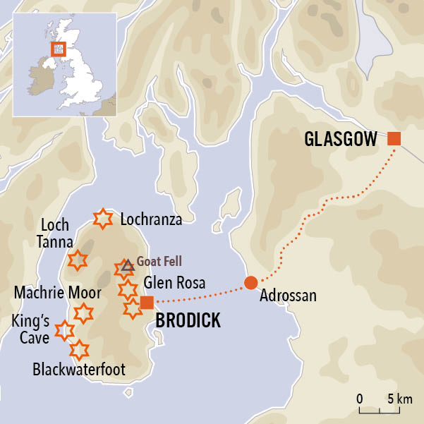 carte du voyage L'Île d'Arran