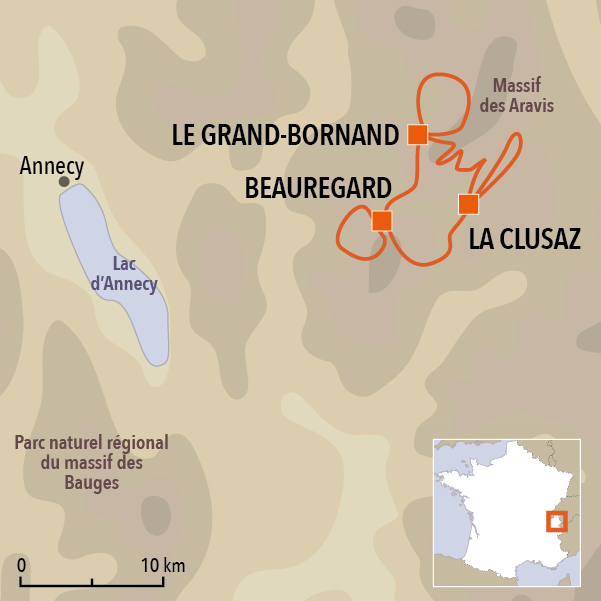Randonnée massif des Aravis dans les Alpes