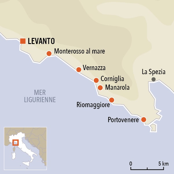 cinque terre carte italie