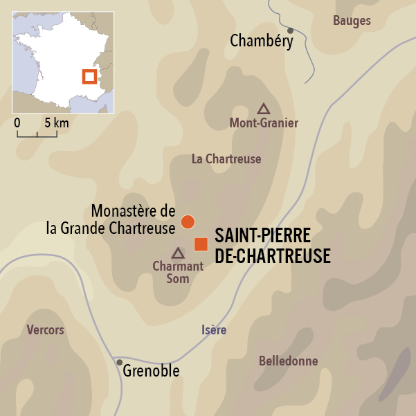 carte du voyage Randonnée et balnéo en Chartreuse