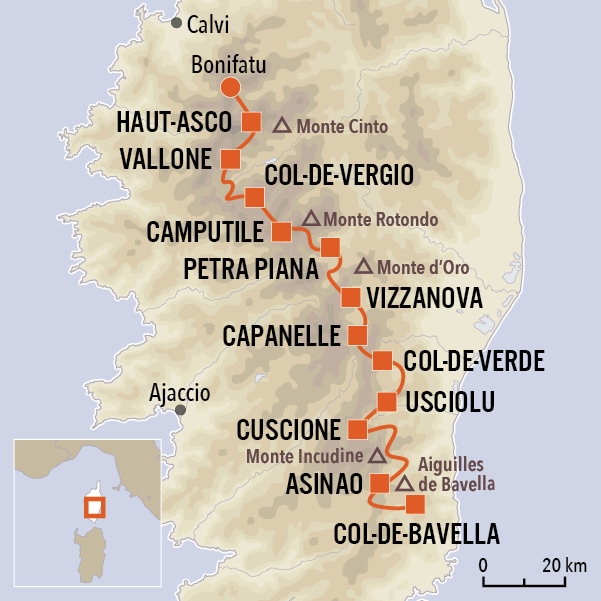 Traversée intégrale du GR20 randonnée en Corse