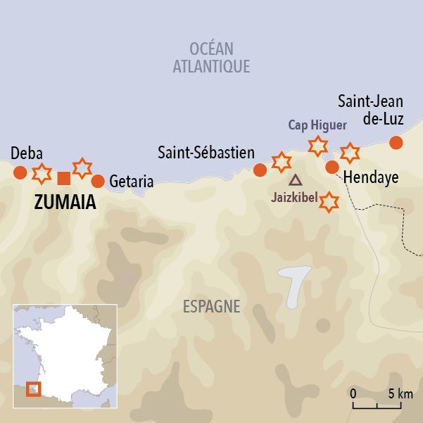 carte du voyage Randonnées et thalasso en Pays Basque