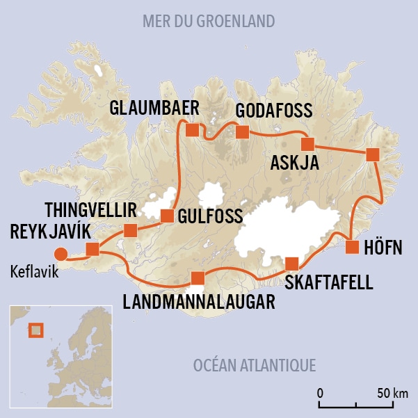 carte du voyage La grande boucle