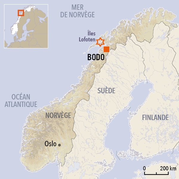 carte du voyage Sentiers des îles Lofoten