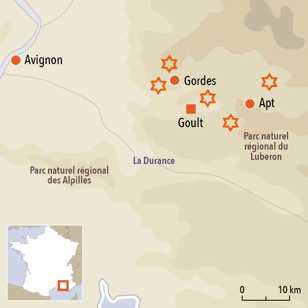 carte du voyage Les incontournables du Luberon