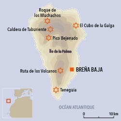 carte du voyage La Palma - 8 jours