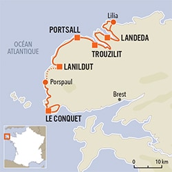 Itinéraire GR34 - La côte des Abers