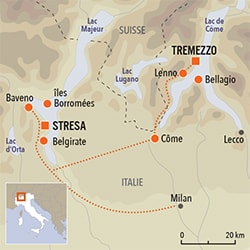 Itinéraire Les Grands Lacs italiens