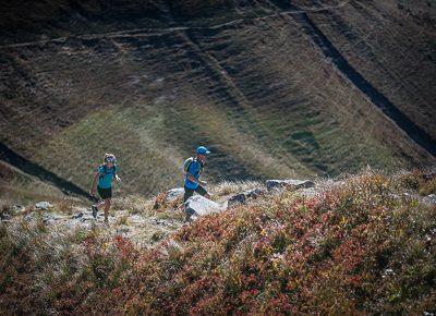 Traileur durant le Trail du Mont Blanc