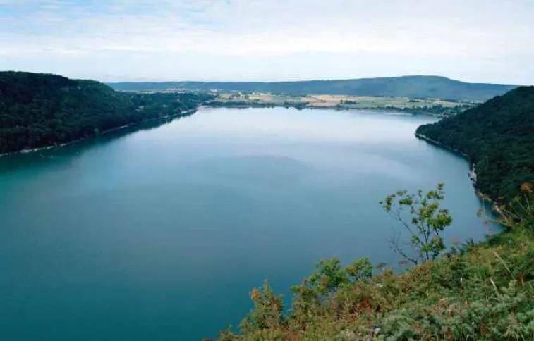 Lac Chalain, région des sept lacs, Jura