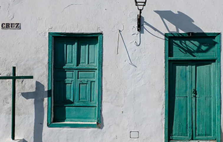 Les ruelles et maisons blanches de Lanzarote